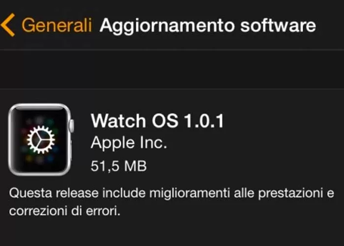 Apple rilascia il primo aggiornamento per Apple Watch