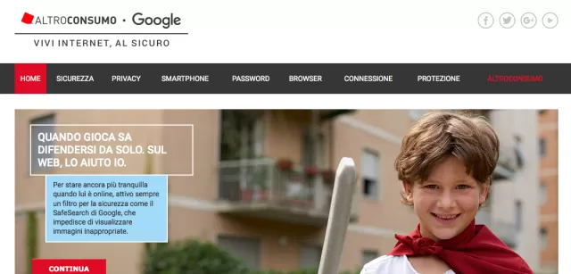 Google e Altroconsumo lanciano la campagna “Vivi Internet, al sicuro”