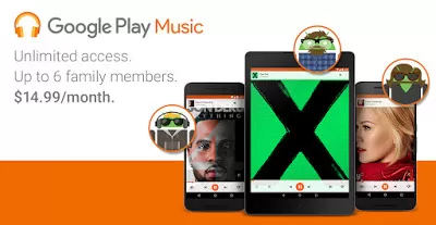 Google Play Music, nuovo abbonamento per le famiglie