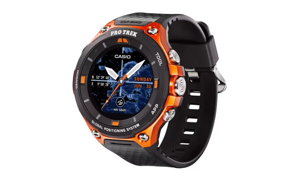 Casio Pro Trek WSD-F20, nuovo rugged smartwatch con Android Wear 2.0