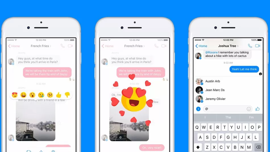 Facebook Messenger si rinnova: ecco Reazioni e Menzioni