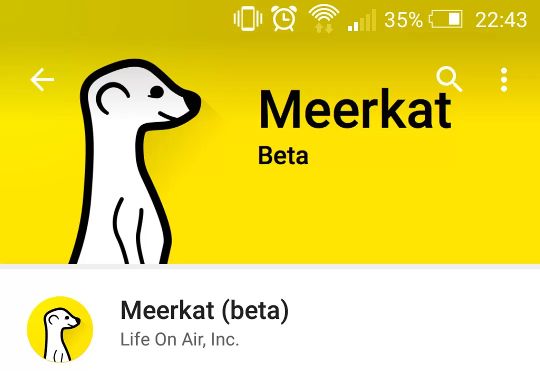 Meerkat: la beta disponibile su Android senza inviti